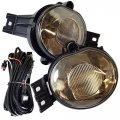 Uframe Fits 2002-2008 Dodge Ram 2004-2006 Durango Smoke Housing Fog Light Pair With Wiring 