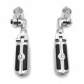Xkh Group Motorcycle Chrome Short Adjustable Highway Mounting Kit Skull Zombie Footrest For V-star Roadstar Suzuki Boulevard