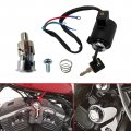 Black Ignition Key Switch Tail Box Lock Set With 71441-94 For 2007 Harley-davidson Sportster 1200 50th Anniversary Xl50