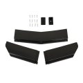 Car Front Bumper Splitter 5pcs Spoiler 110 To 140mm Universal Lip Body Kit For Modification Carbon Fiber