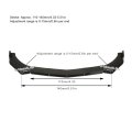 Car Front Bumper Splitter 5pcs Spoiler 110 To 140mm Universal Lip Body Kit For Modification Carbon Fiber