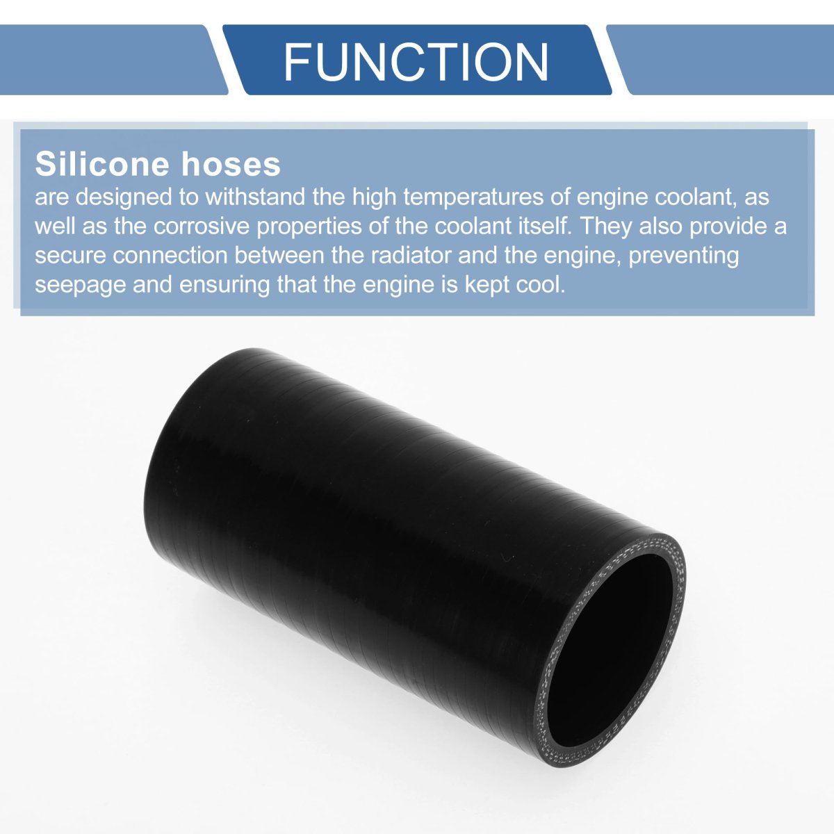 1 Pcs Straight Coupler Silicone Hose 40mm 57 Id 100mm 3 94 Length 0 Degree Car Coolant 3-ply 4mm Thickness Air Intake Turbo