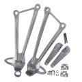 Rider And Passenger Footrest Foot Pegs Bracket Fit For Kawasaki Ninja Zx636 2013 2018 Zx6r 2009 Silver Aluminum Alloy