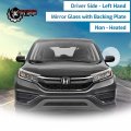 Driver Left Side Mirror Glass Assembly With Plastic Back Plate Non-heated Compatible Honda 2012-2016 Crv 2016-2020 Hrv