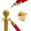 4pack Red Velvet Stanchion Rope 5 Feet Crowd Controls Barrier Rope For Movie Theaters Grand Openings Hotels 