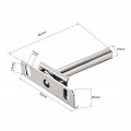 Uxcell Invisible Floating Shelf Brackets 76mmx80mm Adjustable Hidden Blind Supports For Concealed Shelves Pack Of 2