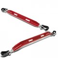 Eparts 2 Piece Red Aluminum Front Rear Lower Tower Brace Strut Bar Stabilizer Towering Tie For 1996-2000 Honda Civic 