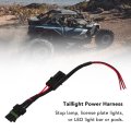 Taillight Power Harness Whip Brake License Plate Light Plug Replacement For Canam X3 High Performance Wiring Harnesses