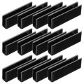 12pcs Plastic Glass Connector 180 Degree To Clamp For 6mm Thick Fixing Bracket Rimless Clip Holder Aquarium Fish Tank Display 