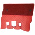 Fridayparts Cab Floor Rubber Mats Compatible For Kobelco Excavator Sk-8 Series Sk75-8 Sk140-8 Sk210-8 Sk350-8 Replacement Red