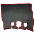 Fridayparts Cab Floor Rubber Mats Compatible For Kobelco Excavator Sk-8 Series Sk75-8 Sk140-8 Sk210-8 Sk350-8 Replacement Red