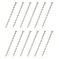 12pcs Fence Deck Nails 5 Inch 304 Stainless Steel Spiral Nail Shank Spikes For House Floor Repairing Wall Woodworking Silver 