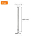 12pcs Fence Deck Nails 5 Inch 304 Stainless Steel Spiral Nail Shank Spikes For House Floor Repairing Wall Woodworking Silver