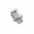 Stancemagic 20 Pcs Silver Chrome Mag Style Lug Nuts With Washer 12mm X 5 12x1 Threads 1 Length 21mm 13 16 Hex Compatible 5-lug