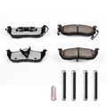 Z36-1041 Carbon Fiber Ceramic Rear Brake Pad Set With Installation Hardware For Nissan Armada Titan And Infiniti Qx56 Truck Tow 