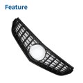 Front Upper Hood Bumper Grille For Mercedes-benz E250 2011-2013 Kidney Grill Black
