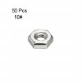 Uxcell Hex Nuts 10 -32 Fine Thread Hexagon Nut Stainless Steel 304 Pack Of 50