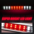 Auto Dynasty Dual Row Full Led Chrome Housing 3rd Third Tail Brake Light Cargo Lamp Compatible With Chevy Colorado Gmc Canyon