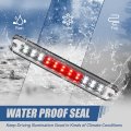 Auto Dynasty Dual Row Full Led Chrome Housing 3rd Third Tail Brake Light Cargo Lamp Compatible With Chevy Colorado Gmc Canyon