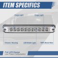 Auto Dynasty Dual Row Full Led Chrome Housing 3rd Third Tail Brake Light Cargo Lamp Compatible With Chevy Colorado Gmc Canyon
