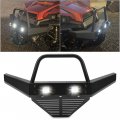 Hecasa Front Winch Bumper W 2 18w Led Lights Compatible With 2010-2021 Polaris Ranger 400 500 800 Mid Size 570 Full Mid
