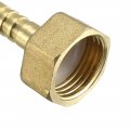 Uxcell Brass Barb Hose Fitting Connector Adapter 8mm Barbed X 1 2 Pt Female Pipe 5pcs