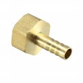 Uxcell Brass Barb Hose Fitting Connector Adapter 8mm Barbed X 1 2 Pt Female Pipe 5pcs