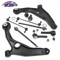 Tom 10pcs Suspension Kit Front Lower Control Arms Tie Rod Set For 2011-2014 Chrysler 200 2007-2010 Sebring 2008-2014 Dodge