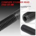 Auto Dynasty 12-point Hex Nut Engine Cylinder Head Studs Assembly Kit For Honda Preluede S Si Se Accord 90-96
