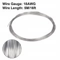 Uxcell 1mm 18awg Heating Resistor Wire Wrapping Nichrome Resistance Wires For Elements 16ft