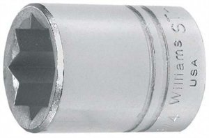 St-812 1 2 In Drive Shallow Socket Point 3 8 Chrome Vanadium Steel Triple Square
