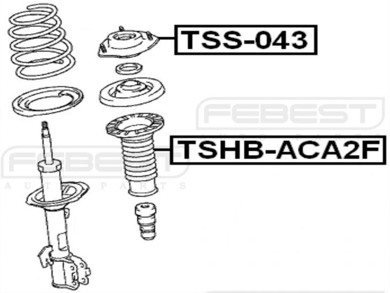 4860942012 Front Shock Absorber Support For Toyota Febest