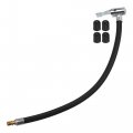 1pcs 30cm 11 81 Tire Valve Connect Pipe W Gas Nozzle Caps Air Chuck Inflator Compressor Pump Extension Rubber Hose Set For Car 