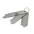 Ws Welding Gauge 3pcs Key Ring Set Mig Tig Stick Weld Gage Wsg-01041