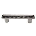 Vicenza Designs P1144 Gioiello 3-inch Elizabethan Pull Antique Nickel 