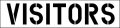 Hy-ko Products Pls-65 Visitors Parking Lot Stencil 12 In Letter White 