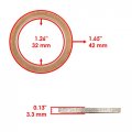 Caltric Muffler Pipe Gaskets With Spring Compatible Yamaha 3yf-14613-01-00 3b4-14714-00-00