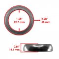 Caltric Muffler Pipe Gaskets With Spring Compatible Yamaha 3yf-14613-01-00 3b4-14714-00-00