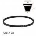 Uxcell A580 V-belts 580mm Inner Girth 13mm Top Width 8mm Thickness A-section Rubber Drive Transmission Belt