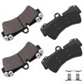 D1014 Front Disc Brake Pad Set For Audi Q7 2007 2016 Porsche Cayenne 2003 2010 Volkswagen Touareg 2004 Fits 13 78 In Rotors 