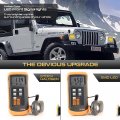 Amber Sequential Turn Signal For 1997-2006 Jeep Wrangler Tj Full Led Front Fender Corner Lights Blinker Lamps Black Housing