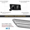 Amber Sequential Turn Signal For 1997-2006 Jeep Wrangler Tj Full Led Front Fender Corner Lights Blinker Lamps Black Housing