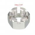 Uxcell M20 X 5mm Pitch 304 Stainless Steel Slotted Hex Nuts Pack Of 2