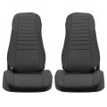 Seat Covers Set For 1976-1985 Jeep Cj7 Cj8 And Early Yj Up To 1990 Front Rear Cover Synthetic Leather Black