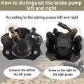 Rear Hand Hydraulic Disc Brake Master Cylinder Caliper For Chinese Atv Quad Taotao Buyang Coolsport Kazuma 50cc 70cc 90cc 110cc