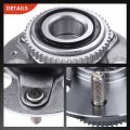 A-premium 2 X Rear Wheel Bearing And Hub Assembly With Abs Ring 4-lug Compatible Honda Accord 1994 1995 1996 1997 L4 2l Brakes