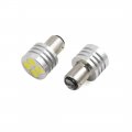 Uxcell 2pcs 1157 White 4 Cob Led Car Tail Brake Stop Backup Reverse Light Bulb