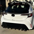 Kuafu Rear Diffuser Compatible With 2019-2022 Toyota Corolla Hatchback Auris Bumper Lower Lip Valance Splitter Body Kit Abs