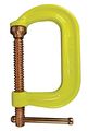 Bessey Cdf402chv Drop Forged Capacity X 2 1 8 Throat Depth High Visibility Yellow Frame Copper Plated Alloy Steel Spindle With 