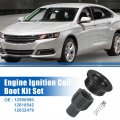 6 Set Engine Ignition Coil Boot Kit No 12590990 12618542 12632479 Fit For Chevrolet Impala 2012-2020 Caprice 2012-2017